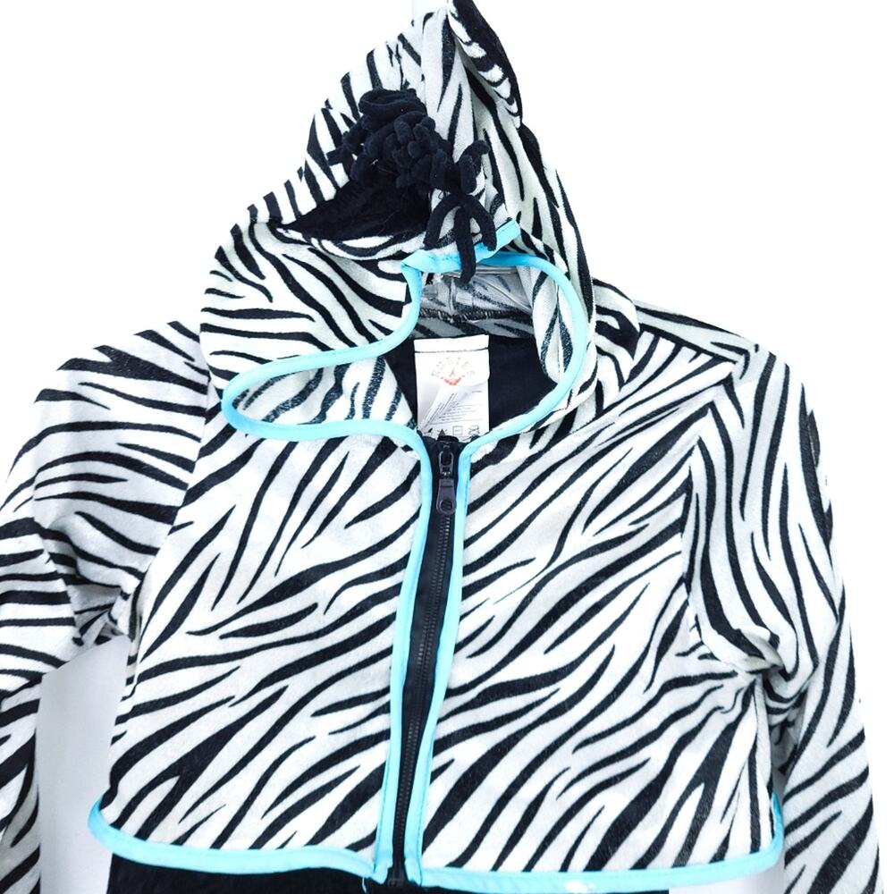 Rubies Costume Zebra Medium 2 Piece Set, Dress ,Hoodie Jacket Halloween Costume - Picture 3 of 7